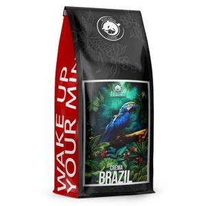 Kawa Ziarnista 1kg BRAZYLIA CREMA Świeżo Palona- Palarnia Blue Orca +GRATIS