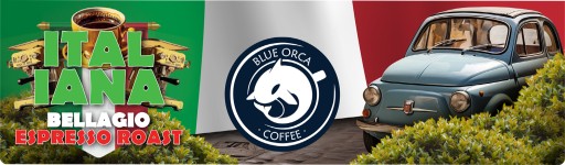 Kawa ziarnista 1kg ITALIANA BELLAGIO ROAST -Świeżo palona BLUE ORCA +GRATIS - obrazek 9