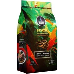 Kawa ziarnista Brazylia 1kg Świeżo Palona - 100% Arabica - Monte Carmelo