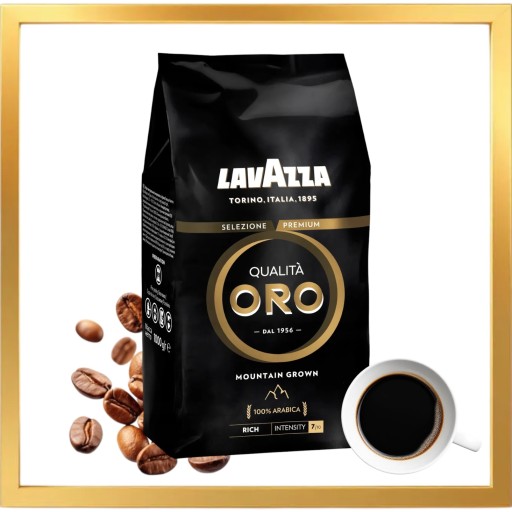 Kawa ziarnista Lavazza Qualità Oro Mountain Grown Arabica 100% 1 kg 1000 g - obrazek 7
