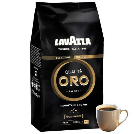 Kawa ziarnista Lavazza Qualità Oro Mountain Grown Arabica 100% 1 kg 1000 g - obrazek 13