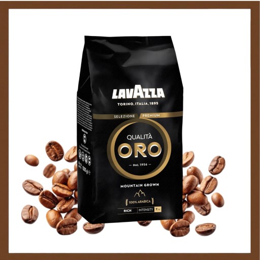 Kawa ziarnista Lavazza Qualità Oro Mountain Grown Arabica 100% 1 kg 1000 g - obrazek 6