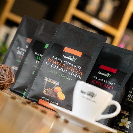 Zestaw prezentowy kawa mielona smakowa 5x150g Świeżo Palona -Tommy Cafe - obrazek 8